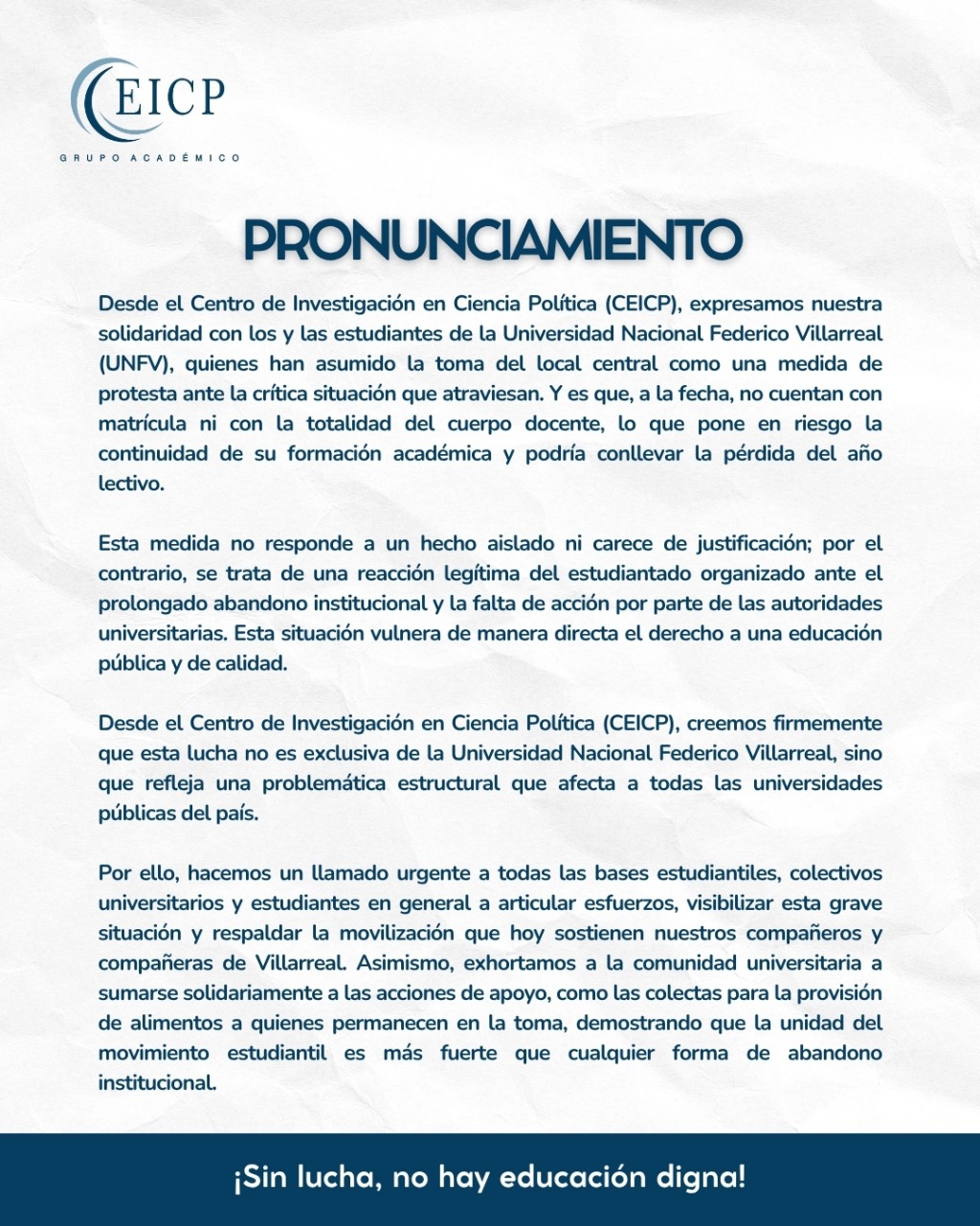 TOMA UNFV